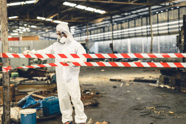 Professional Drug Lab Cleanup technician working in Hinckley, OH